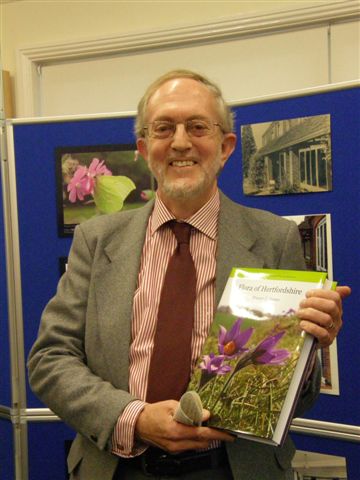 Trevor James with Flora book